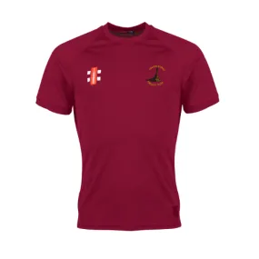 Ashton Keynes Cricket Club Senior's Maroon Matrix V2 S/S Tee Shirt