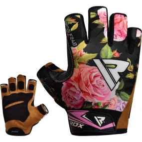 RDX F24 Floral Gym Workout Gloves for Women